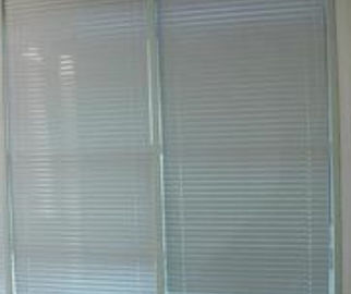 Horizontal Blinds Between Glass Door Inserts Thermal Sound Insulation